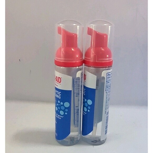 NEW Band-Aid First Aid Antiseptic Cleansing Foam for Kids - 2 Pack - Picture 5 of 8